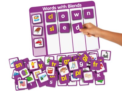 Magnetic Blends Word Building Board at Lakeshore Learning