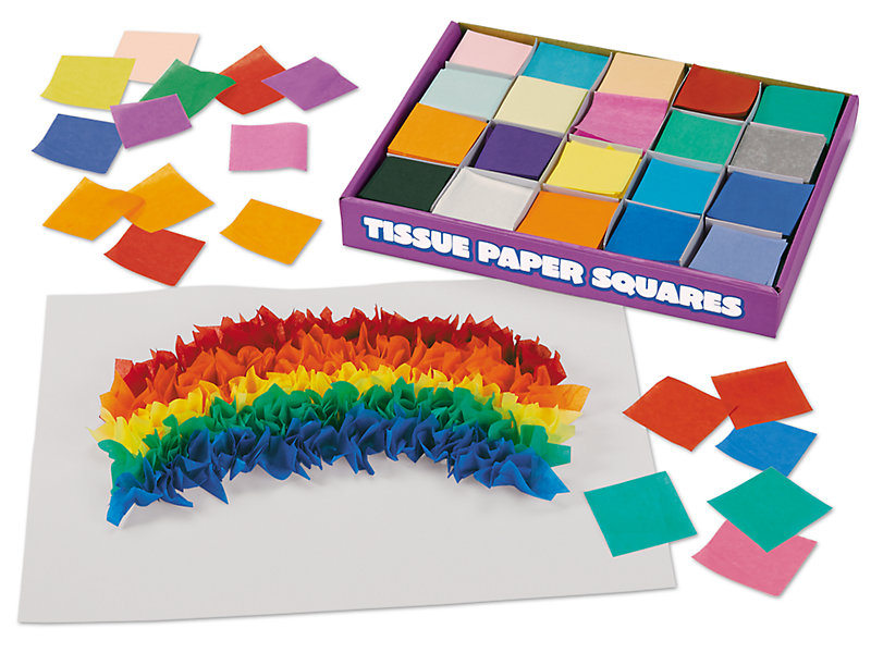 Mini Tissue Paper Squares Assorted 5000/pcs 1.5 – Skool Krafts