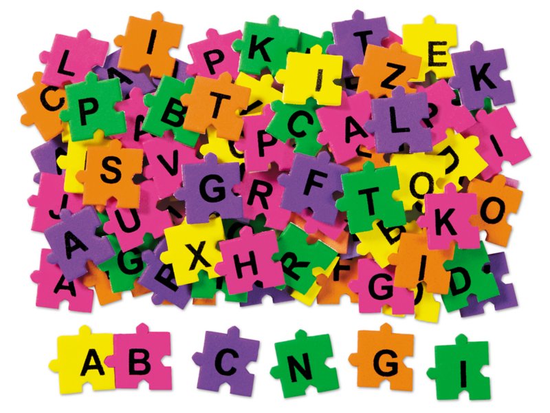 Alphabet Puzzle Foam Stickers
