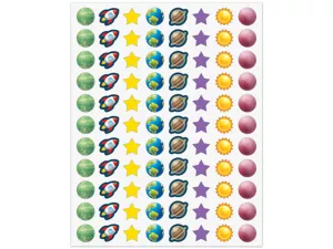 Outer Space Crew Mini Stickers