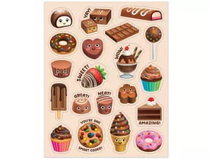 Chocolate-Scented Stickers