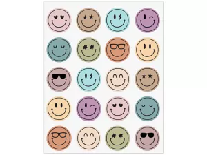 Calming Colors Smiley Stickers