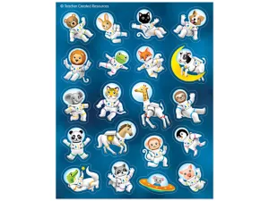 Outer Space Crew Animal Stickers