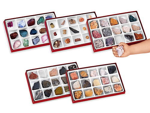  Educational Insights Complete Rock, Mineral, and Fossil  Collection, Ages 8 and up, (57 pieces with storage tray) : Toys & Games