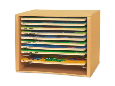 Kenley Puzzle Rack Organizer Holder Storage Wooden Puzzles