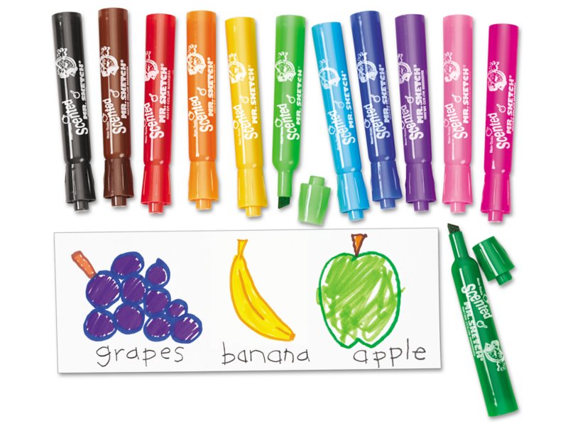 NPW Fruit Scented Markers Felt Tip Marker Pen Set