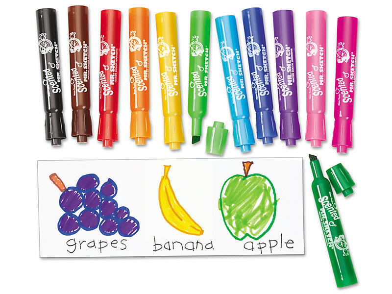 Smelly Markers - Set of 12 at Lakeshore Learning