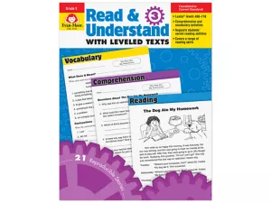 Read&nbsp;& Understand with Leveled Texts Workbook&nbsp;- Gr.&nbsp;3