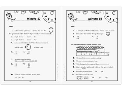 Math Minutes Workbook - Gr. 2 at Lakeshore Learning
