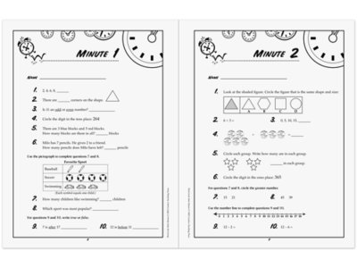 Math Minutes Workbook&nbsp;- Gr.&nbsp;3