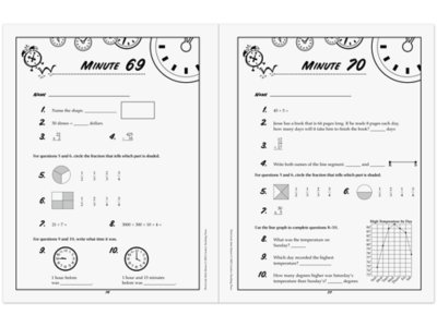 Math Minutes Workbook&nbsp;- Gr.&nbsp;3