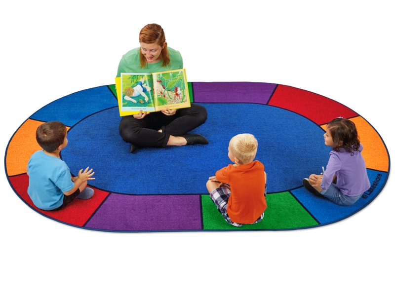 A Place for Everyone Circle Time Carpet for 10 Kids - 6' x 9' at ...