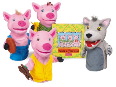 The Three Little Pigs Storytelling Puppet Set