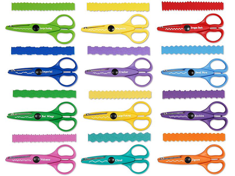 Art Scissors Ruffle Edge Design Craft Cut