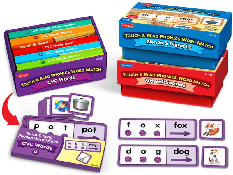 Touch & Read Phonics Word Match - Complete Set
