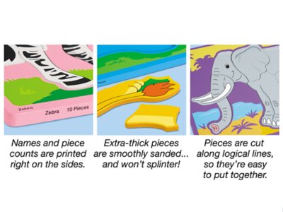 Wild Animals Puzzle Set at Lakeshore Learning