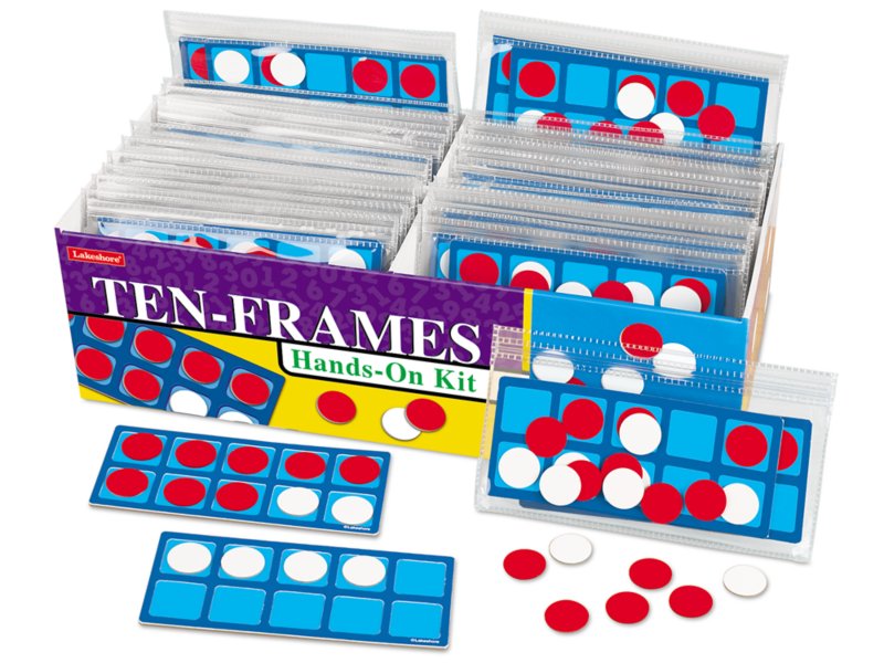 Jumbo Magnetic Ten-Frames - Set of 4 at Lakeshore Learning