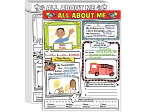 All About Me Writing Posters&nbsp;- Set&nbsp;of&nbsp;30