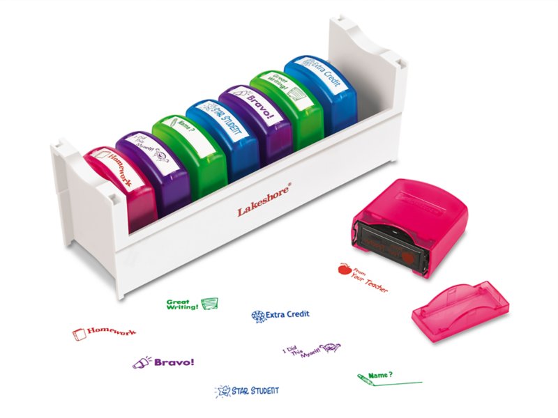 Self-Inking Teacher Stamps - Set 2 at Lakeshore Learning