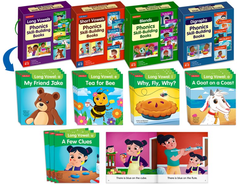 Phonics Skill-Building Book Sets - Complete Library at Lakeshore