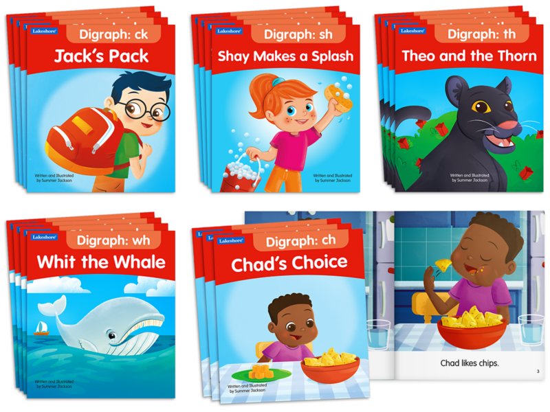 Digraphs Skill-Building Book Set at Lakeshore Learning