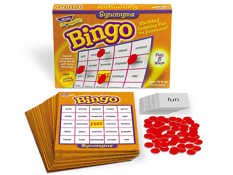 Synonyms Bingo at Lakeshore Learning