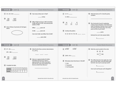 Daily Math Practice Workbook&nbsp;- Gr.&nbsp;5