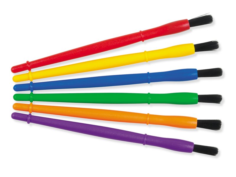 Kid-Sized Paintbrushes - Set of 6 at Lakeshore Learning