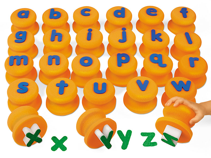 Lowercase Letter Paint Sponges Alphabet for Kids Art & Painting Set of 26  Foam Shapes 