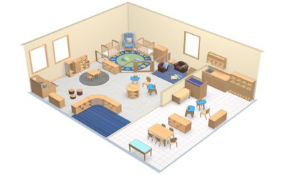 Infant & Toddler Classroom Layout | Lakeshore® Furniture