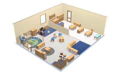 Infant & Toddler Classroom Layout | Lakeshore® Furniture