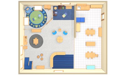 Infant & Toddler Classroom Layout | Lakeshore® Furniture