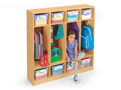 Classic Birch Coat Lockers for 10 at Lakeshore Learning