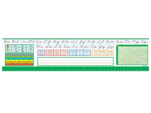 Lakeshore Traditional Cursive Reference Nameplates&nbsp;- Gr.&nbsp;<span style="white-space: nowrap;">3-5</span>