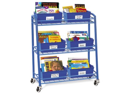 Classic Birch Mobile Book Organizer at Lakeshore Learning