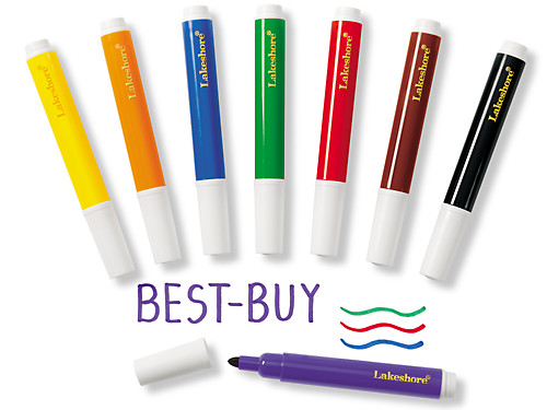 Best-Buy Washable Fine-Tip Markers - Student Pack at Lakeshore