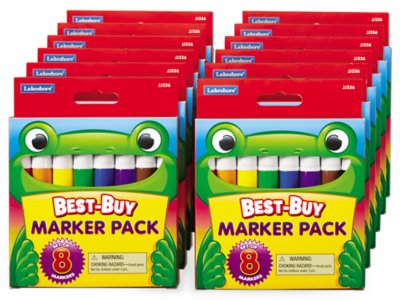 BestBuy BroadTip Markers Set of 12 Student Packs at Lakeshore Learning