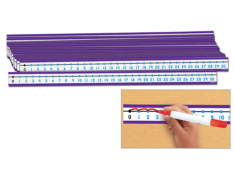 36 Pieces for sale online Fun Express Dry Erase Number Line Sheets 