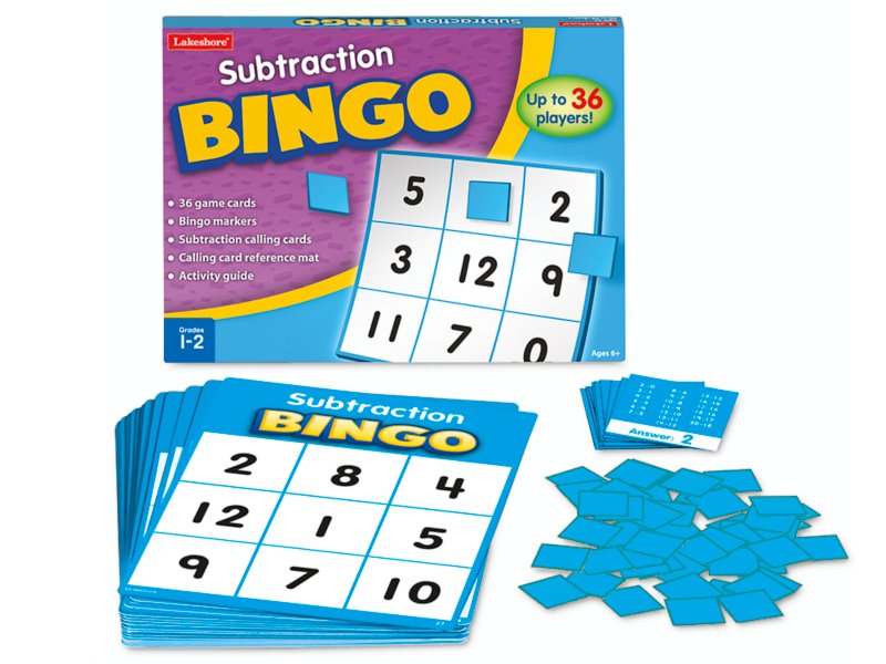 Subtraction Bingo at Lakeshore Learning