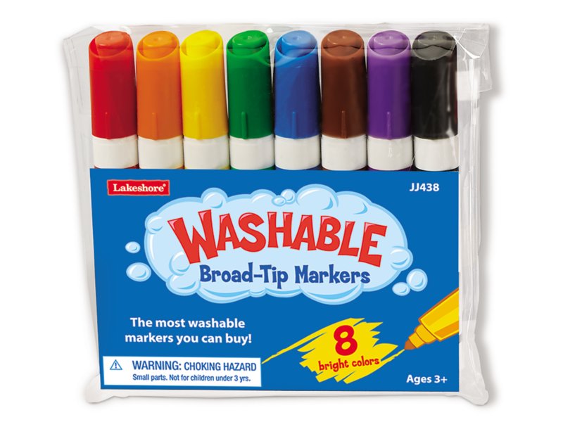 Lakeshore Jumbo Washable Markers - Set of 6