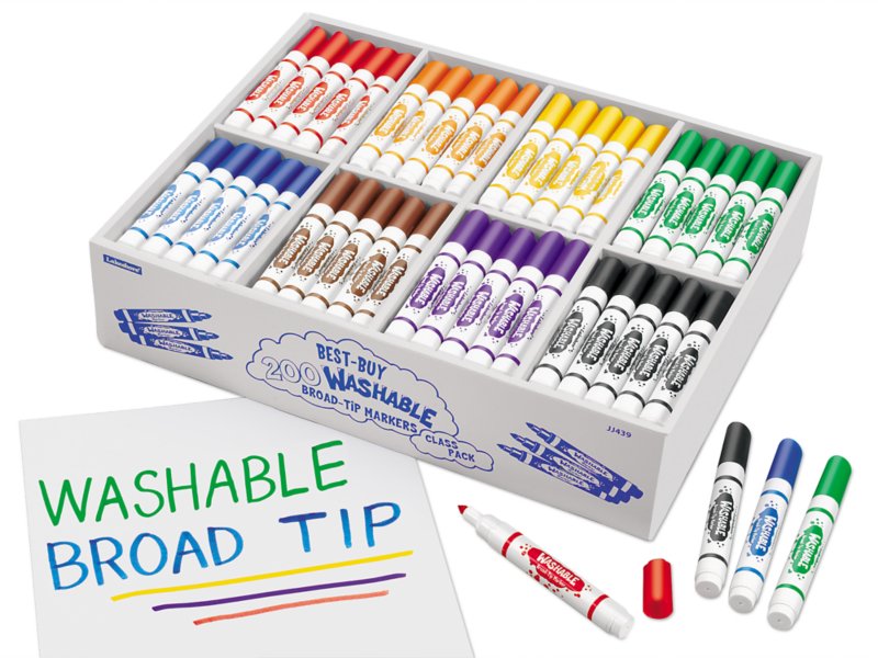 Best-Buy Washable Broad-Tip Markers - Student Pack at Lakeshore Learning