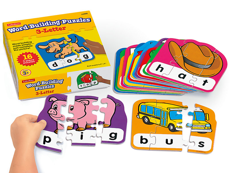 3-letter Word Building Puzzles