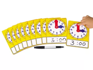 Write&nbsp;& Wipe Student Clocks&nbsp;- Set&nbsp;of&nbsp;10