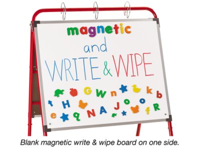 Double-Wide Teaching Easel with Locking Casters