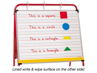 Double-Wide Teaching Easel with Locking Casters