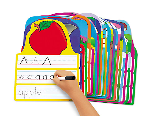 Wipe n Write Laminated Card Set ABC Tracing Set 5.5X8.5 Preschool  Homeschool 
