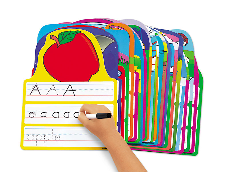 7 x 9 Inches Juvale 36-Pack Kids Jumbo Dry Erase Alphabet Letters and Numbers Tracing Cards 