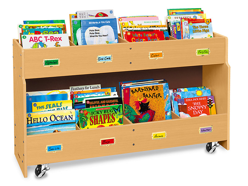 Classic Birch Mobile Book Organizer at Lakeshore Learning