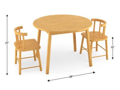 Butcher-Block Table and Chair Set