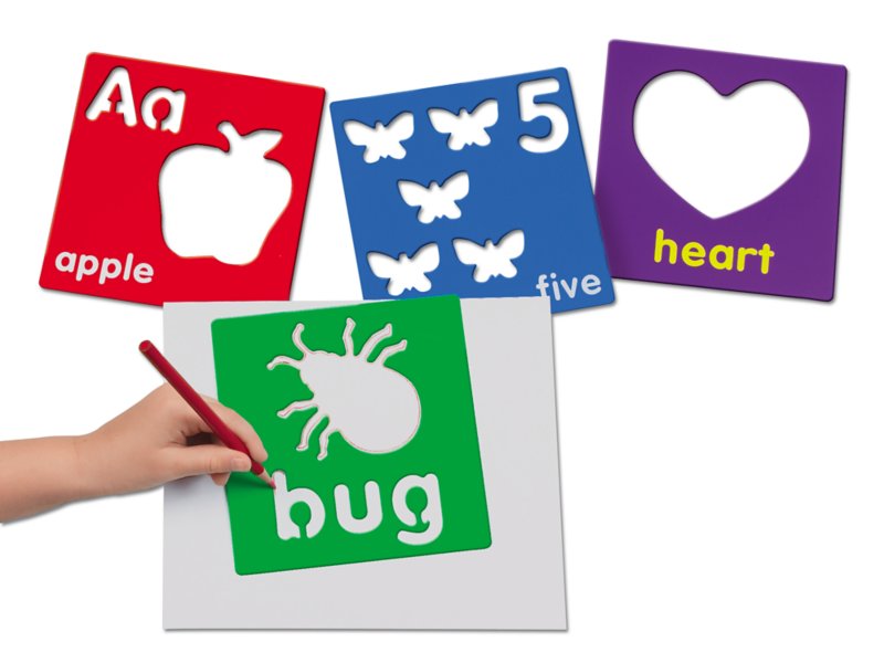 Letters, Numbers & Shapes Giant Stencil Box at Lakeshore Learning